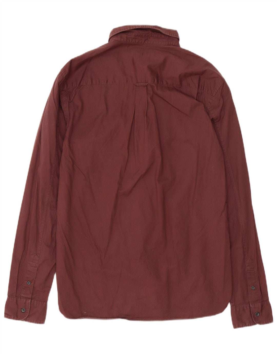 Camicia da uomo All Saints in cotone bordeaux medio