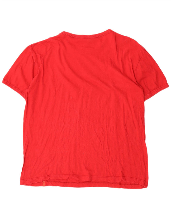 T-shirt grafica da uomo Levi's Top XL in cotone rosso