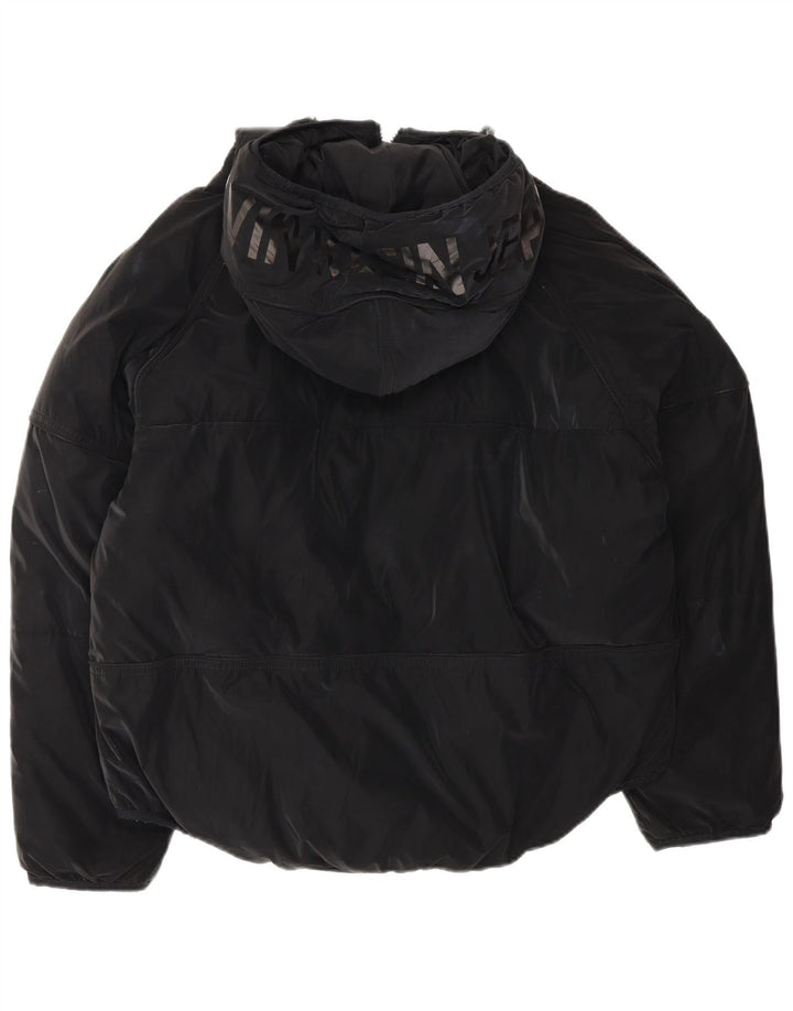 Giacca imbottita con grafica oversize da donna Calvin Klein Jeans UK 10 piccola nera
