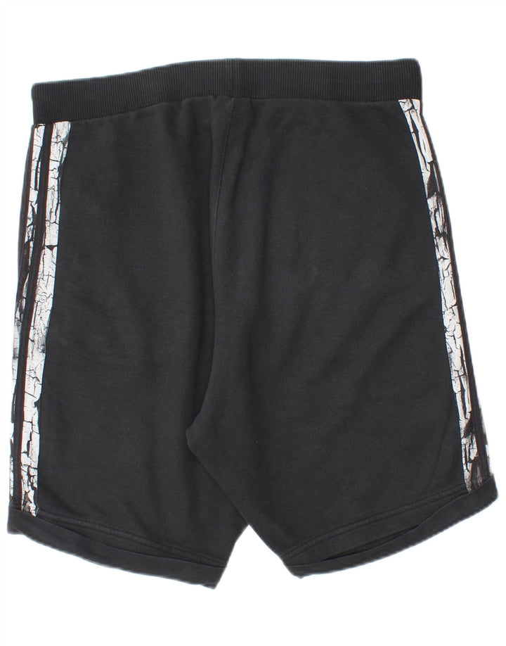 Pantaloncini sportivi Adidas da uomo medio cotone nero