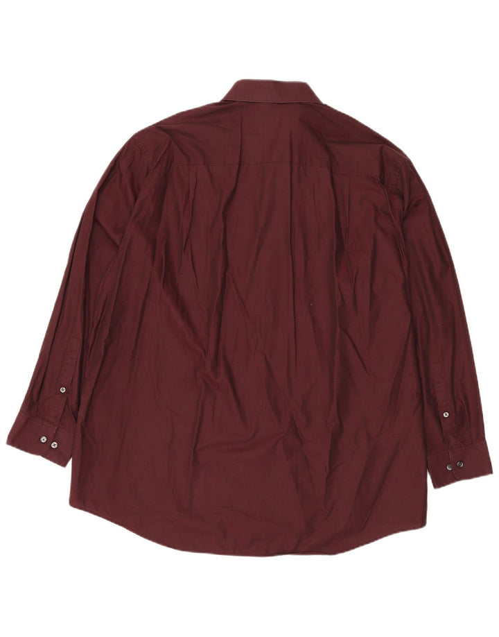 CALVIN KLEIN Camicia da uomo vestibilità regolare taglia 18 2XL cotone marrone