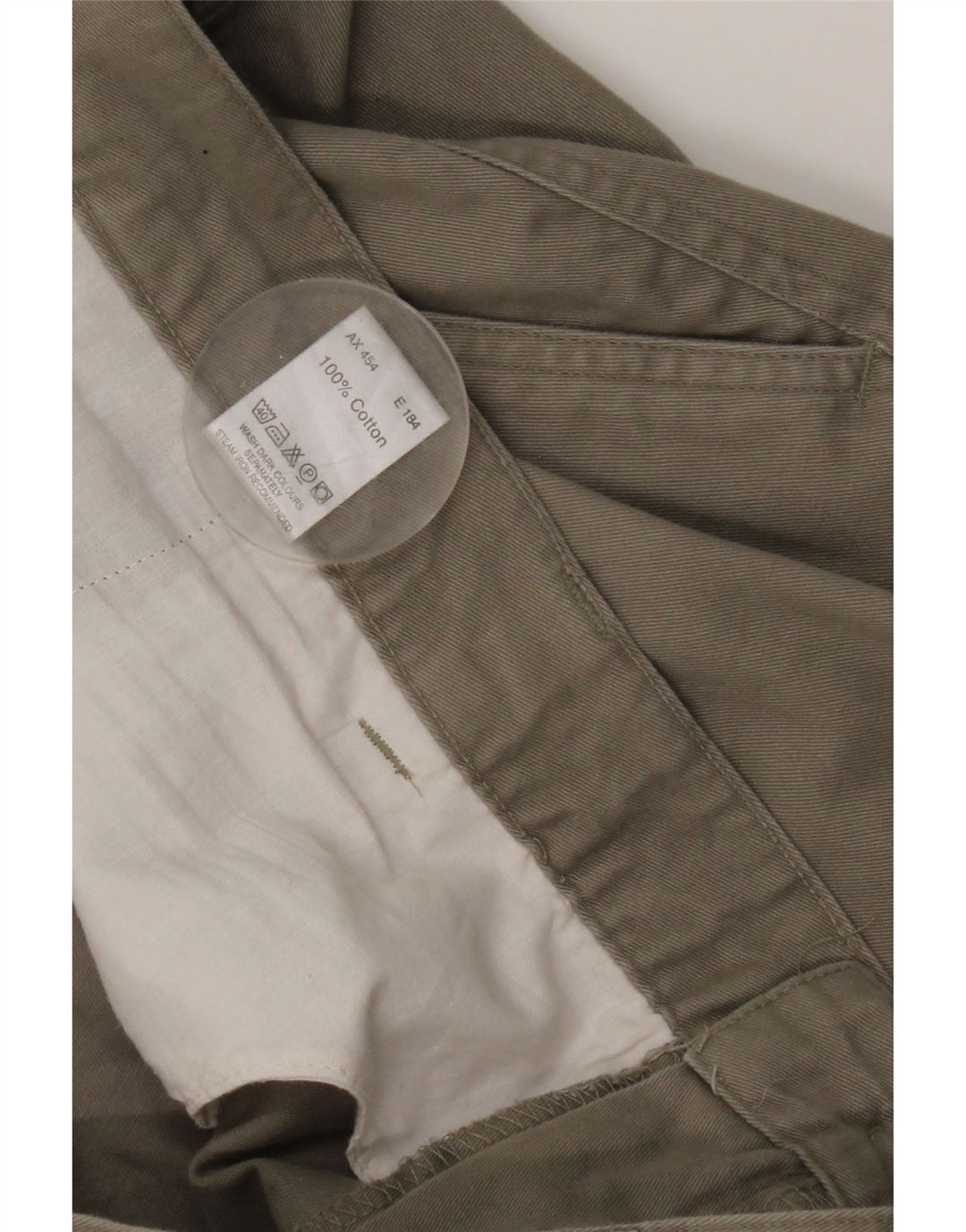 Pantaloni chino da uomo Essentials W46 L30 in cotone grigio