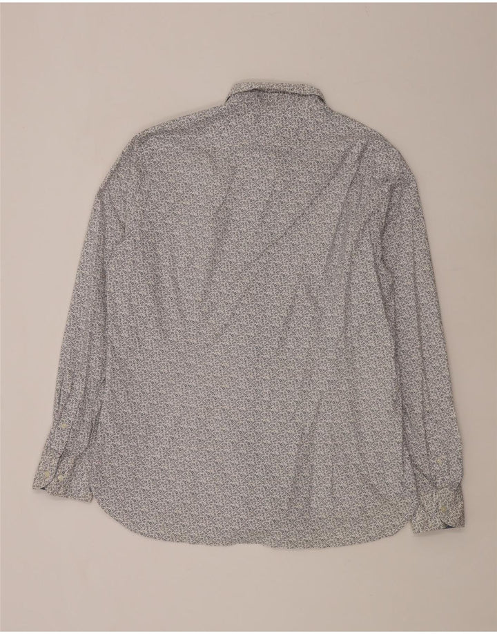 Camicia slim fit da uomo Tommy Hilfiger 2XL cotone floreale blu