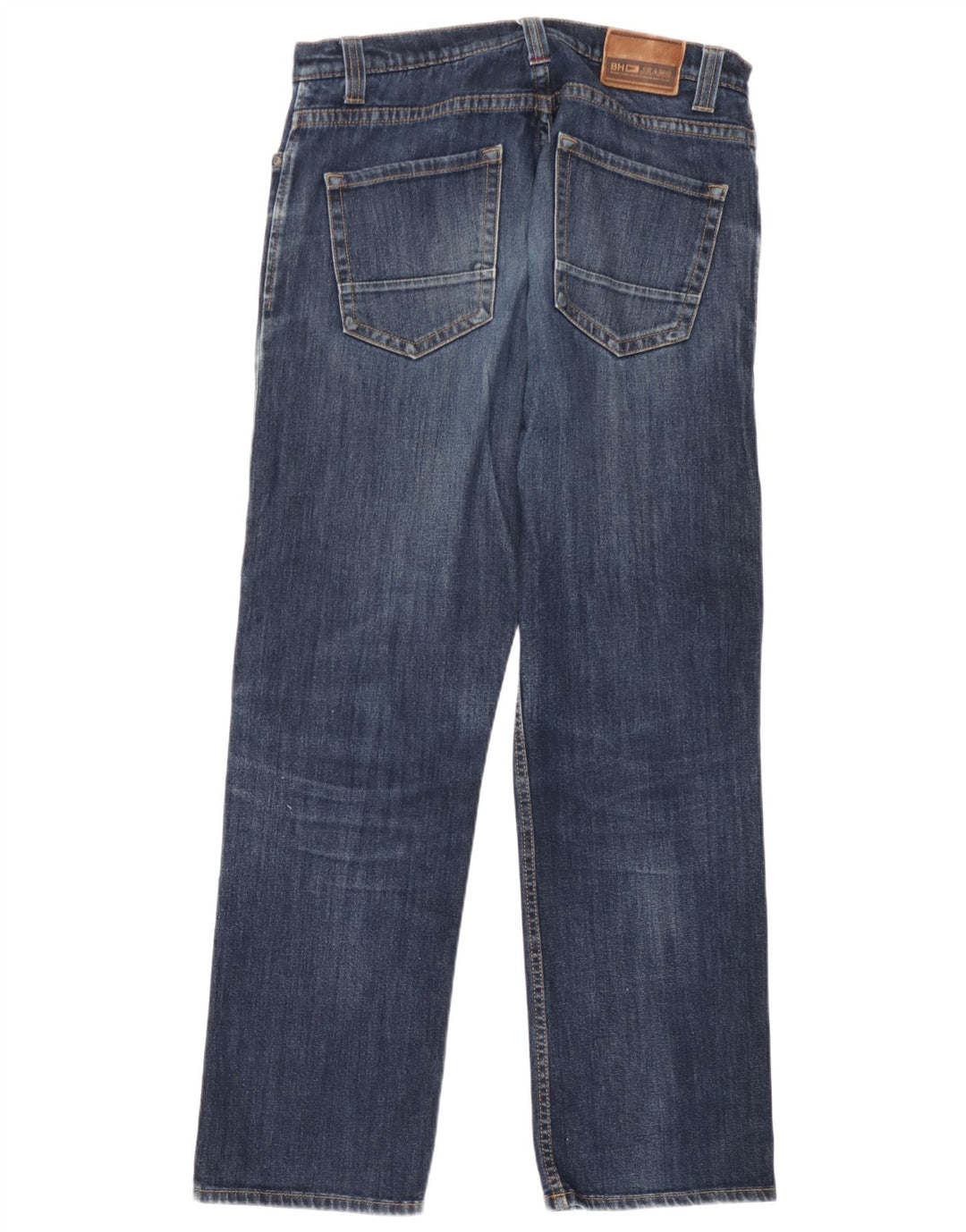 Jeans dritti da uomo Marks & Spencer Blue Harbour W34 L31 cotone blu