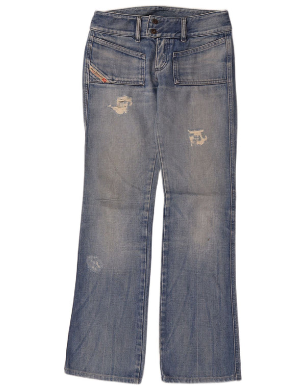 Jeans Bootcut invecchiati da donna Diesel W26 L31 Blu