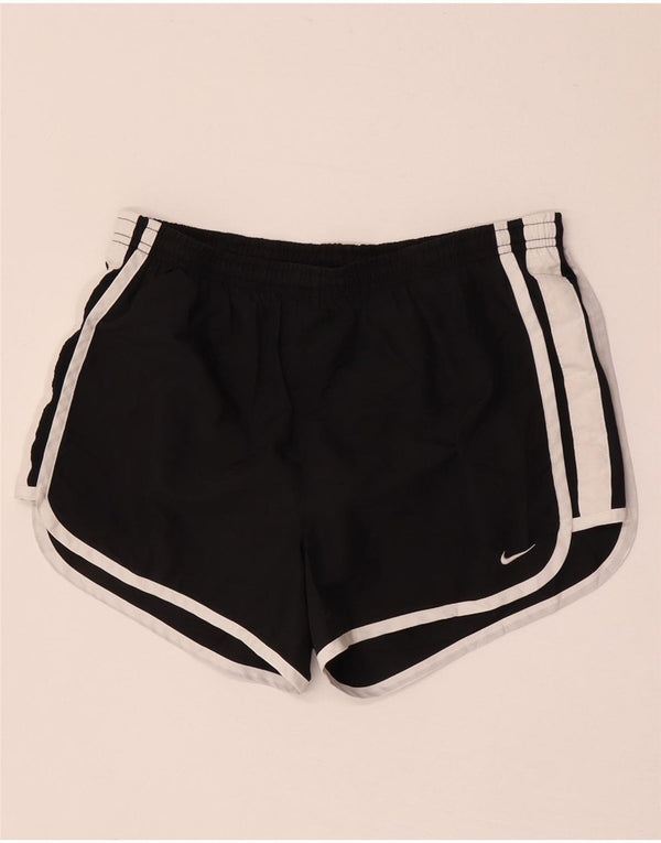 Pantaloncini sportivi Nike Dri Fit da donna UK 14 Medium Black Colourblock