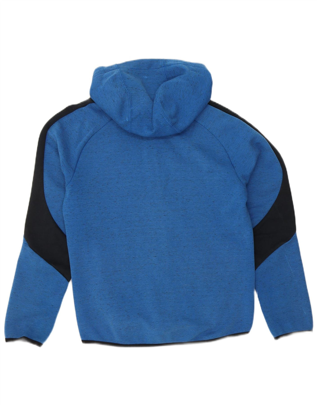PUMA Mens Zip Hoodie Sweater Small Blue Colourblock Cotton