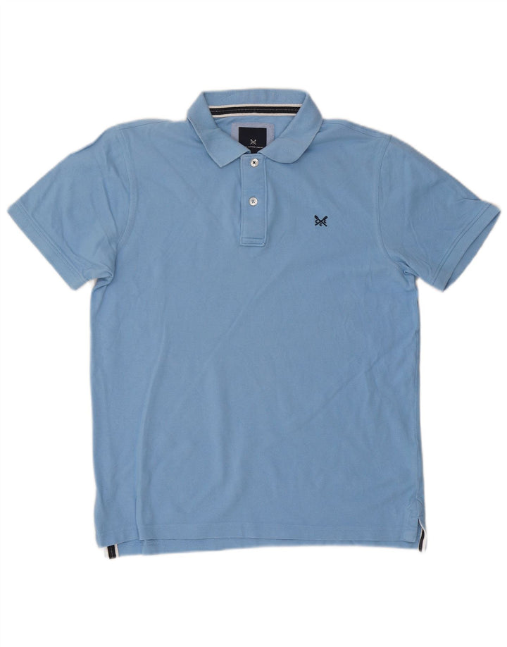 Crew Clothing Polo da uomo in cotone blu medio
