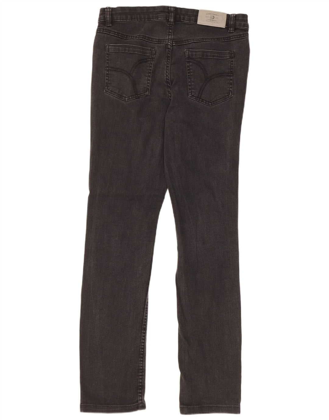 Jeans dritti vestibilità regolare da donna di Dack IT 42 medio W28 L28 cotone nero