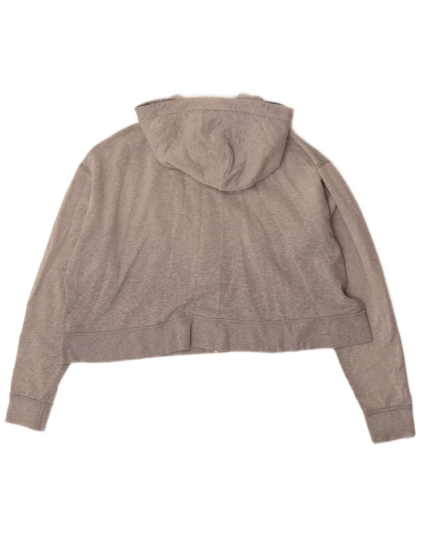 Polo Ralph Lauren Maglione con cappuccio e zip oversize corto da donna UK 6 XS Grigio