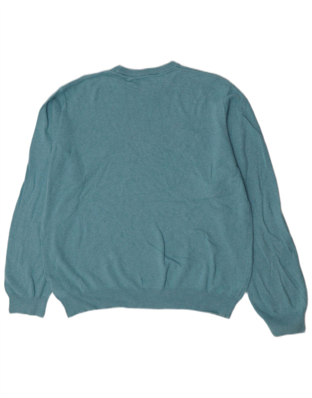 Maglione maglione girocollo da uomo Marks & Spencer XL in cotone blu