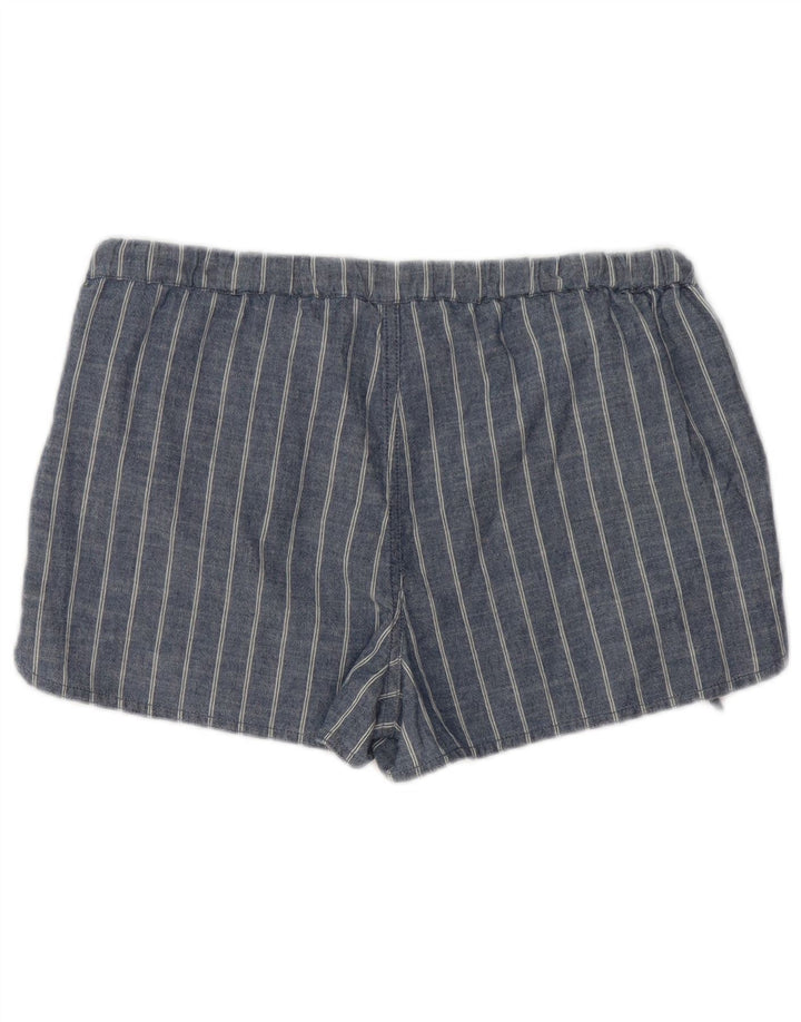 J. CREW Pantaloncini casual da donna piccoli W34 cotone a righe blu