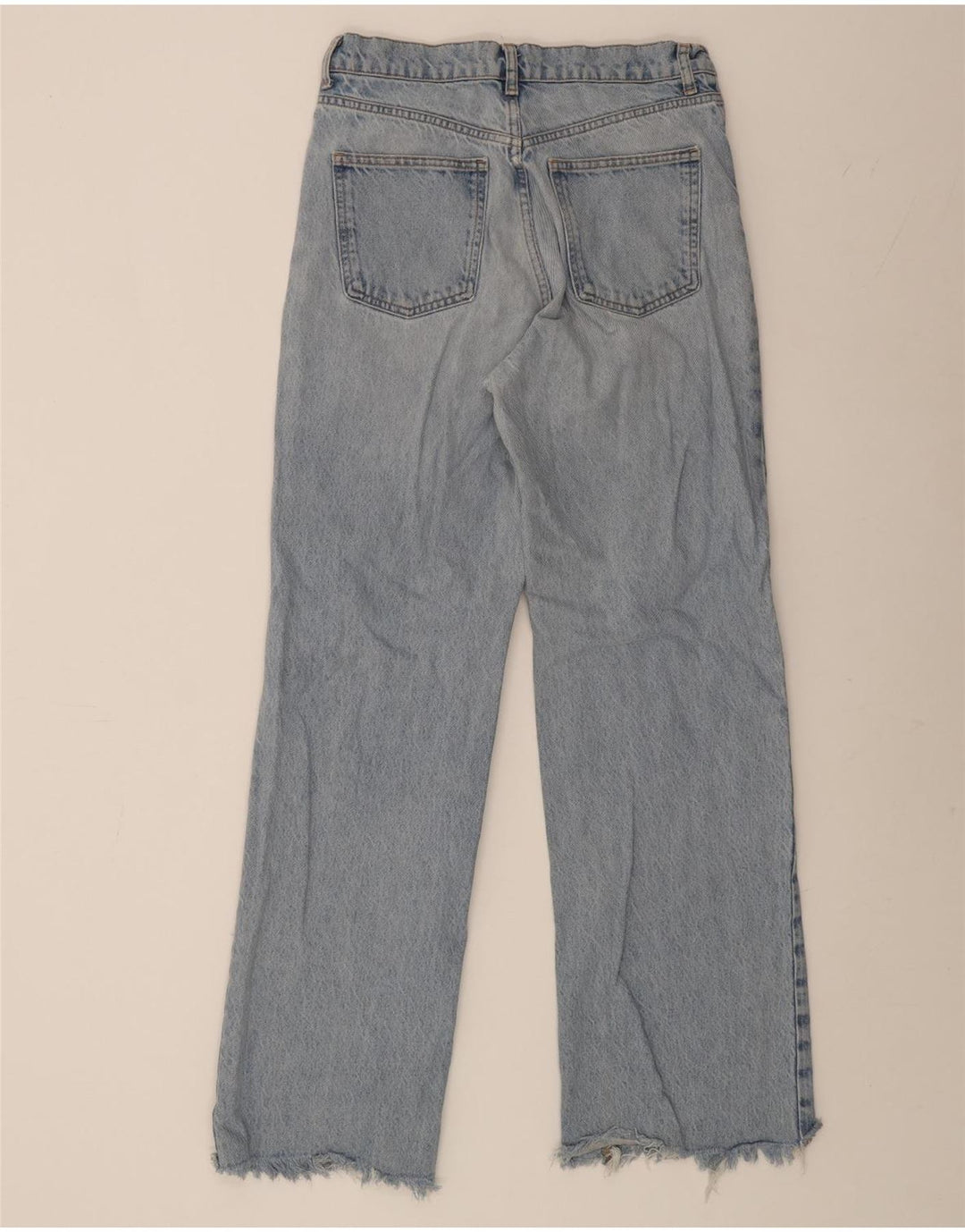 Jeans ZARA da donna a gamba larga EU 40 medio W30 L32 cotone blu