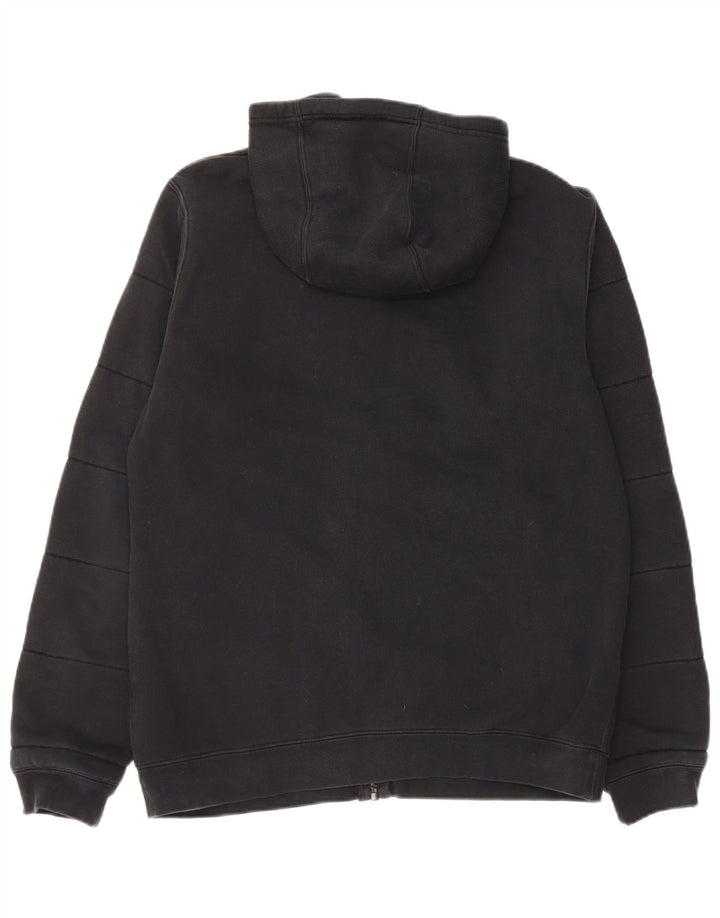 Maglione con cappuccio e zip da uomo NIKE in cotone nero medio