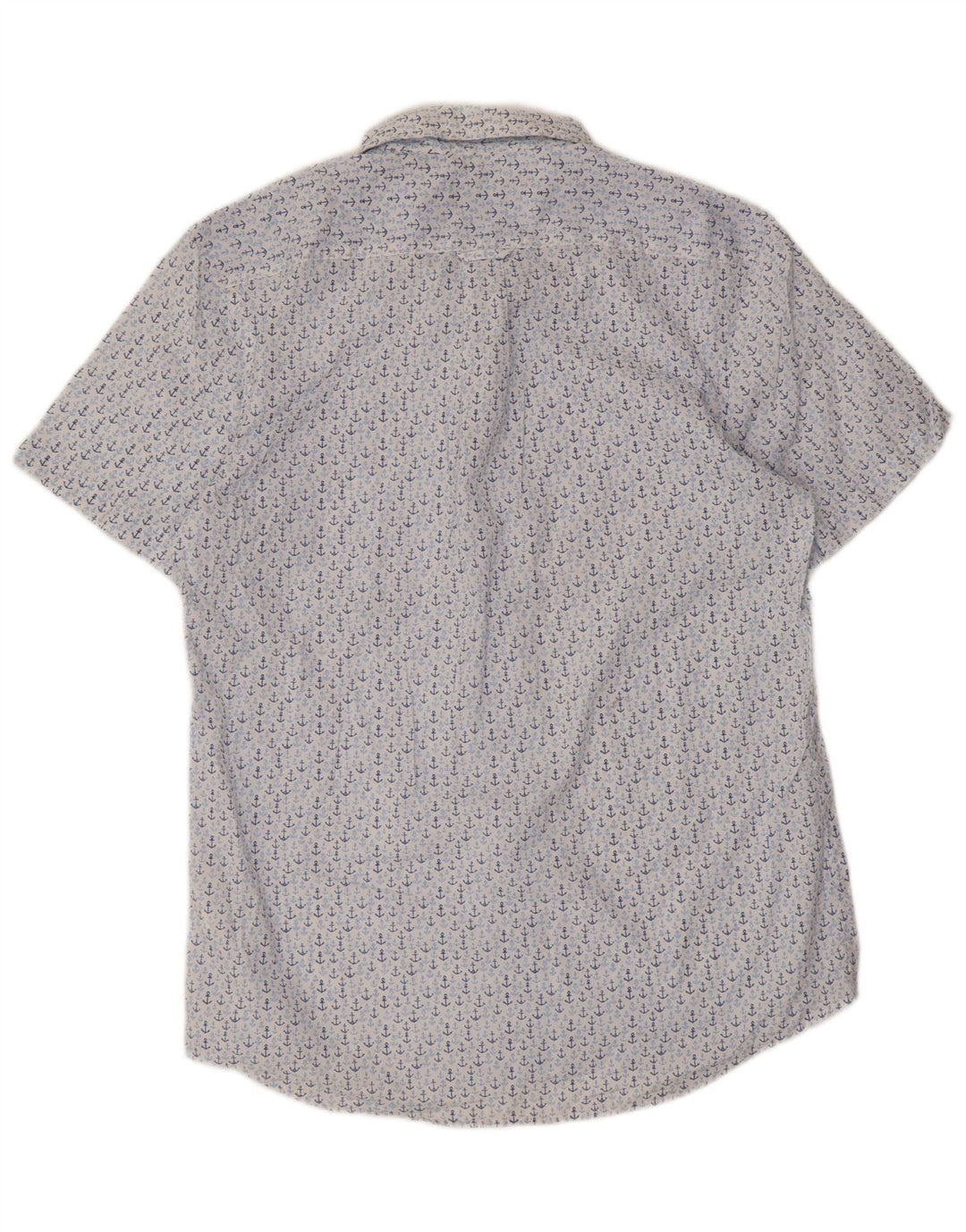 Camicia a maniche corte da uomo IZOD in cotone maculato blu medio