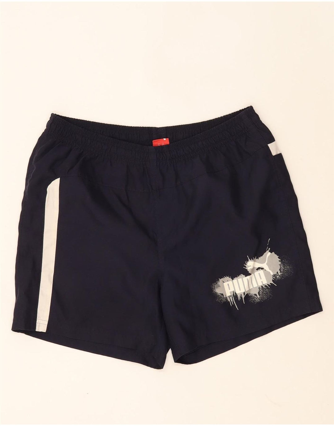 Pantaloncini sportivi grafici Puma da ragazzo 13-14 anni blu navy