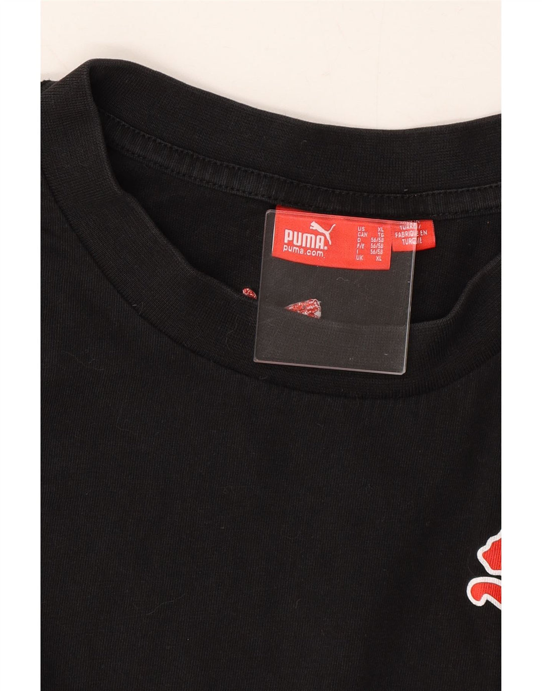 PUMA Mens T-Shirt Top XL Black Vintage Puma and Second-Hand Puma from Messina Hembry 