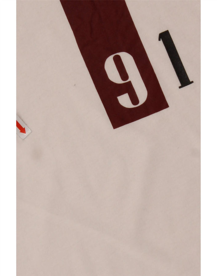 ARMANI Mens Slim Graphic T-Shirt Top Large White