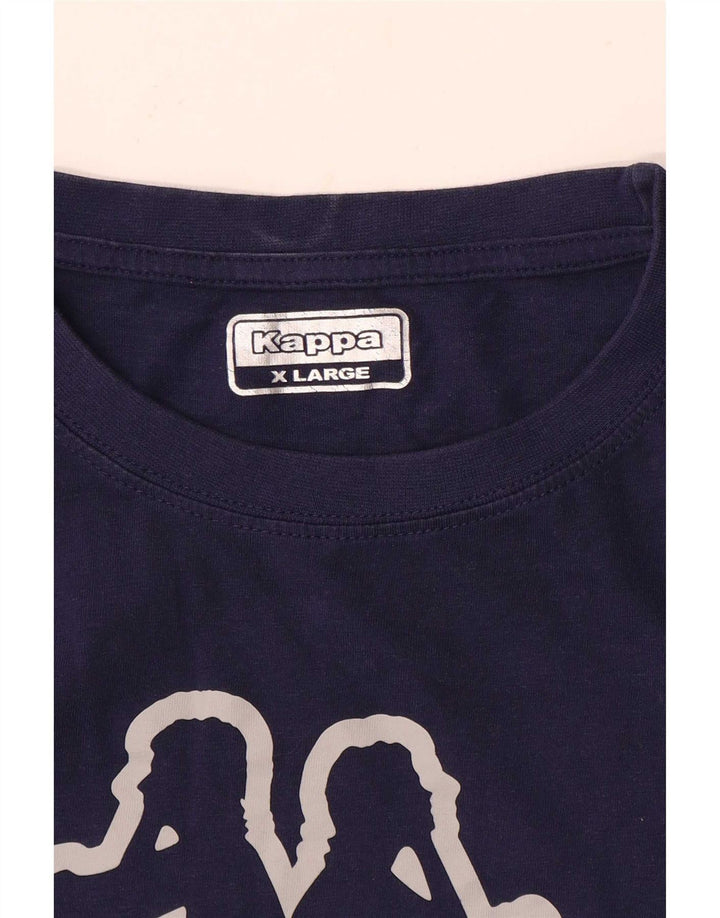 T-shirt grafica da uomo Kappa Top XL Blu navy
