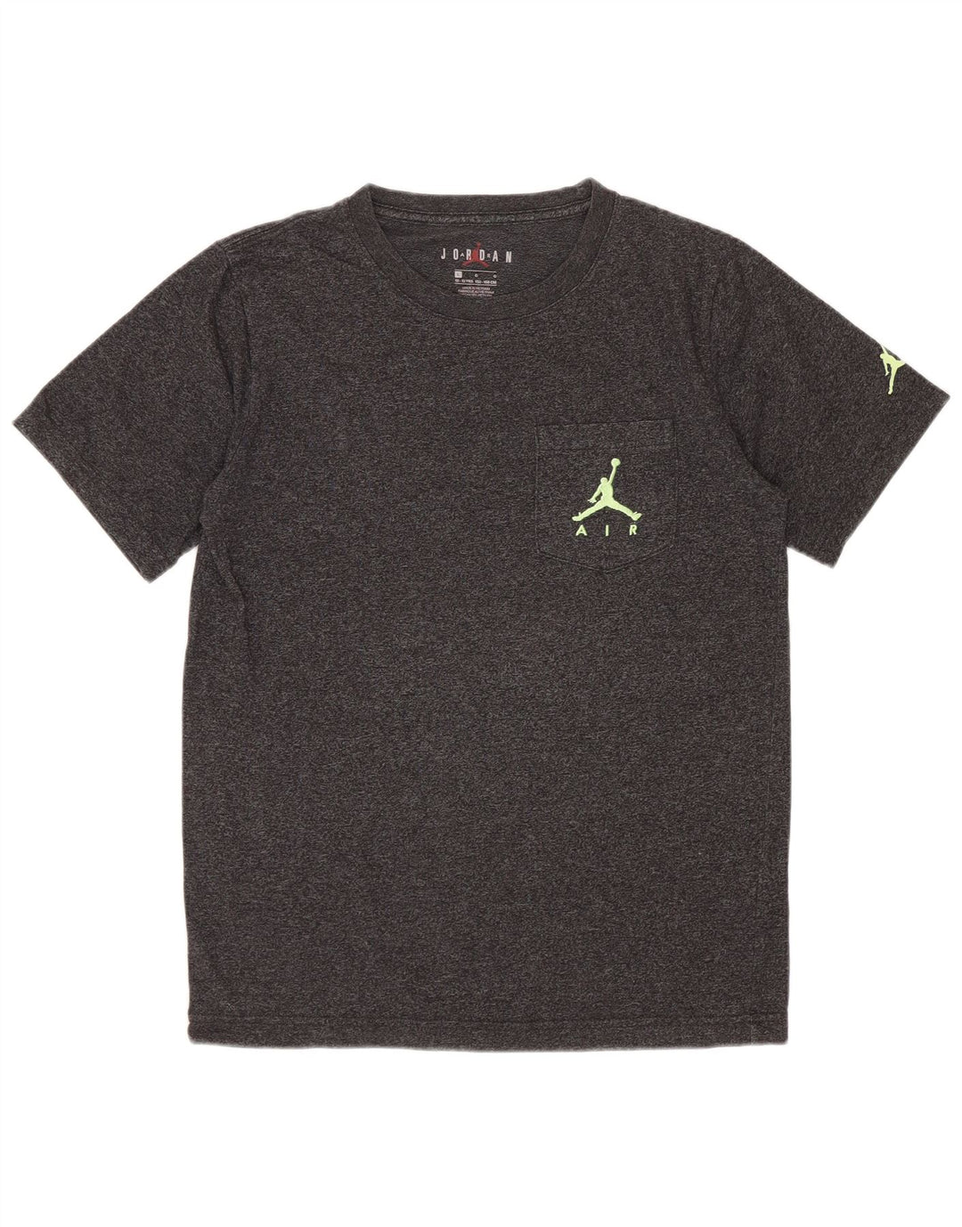 T-shirt Jordan da ragazzo, 12-13 anni, grande, grigia chiazzata