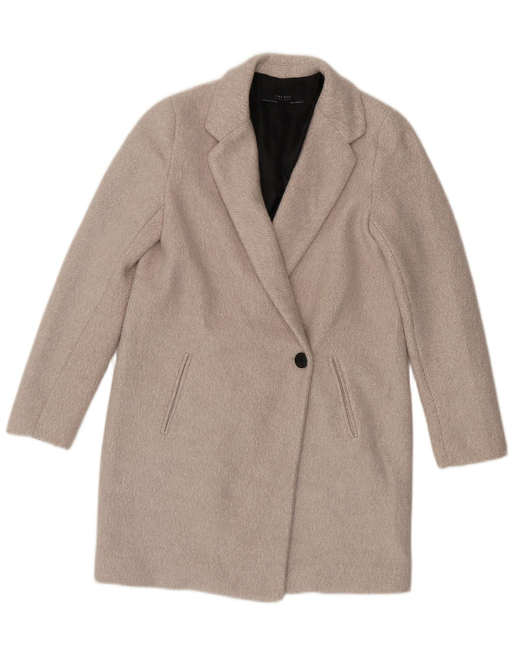 Soprabito oversize da donna ZARA UK 6 XS grigio cotone