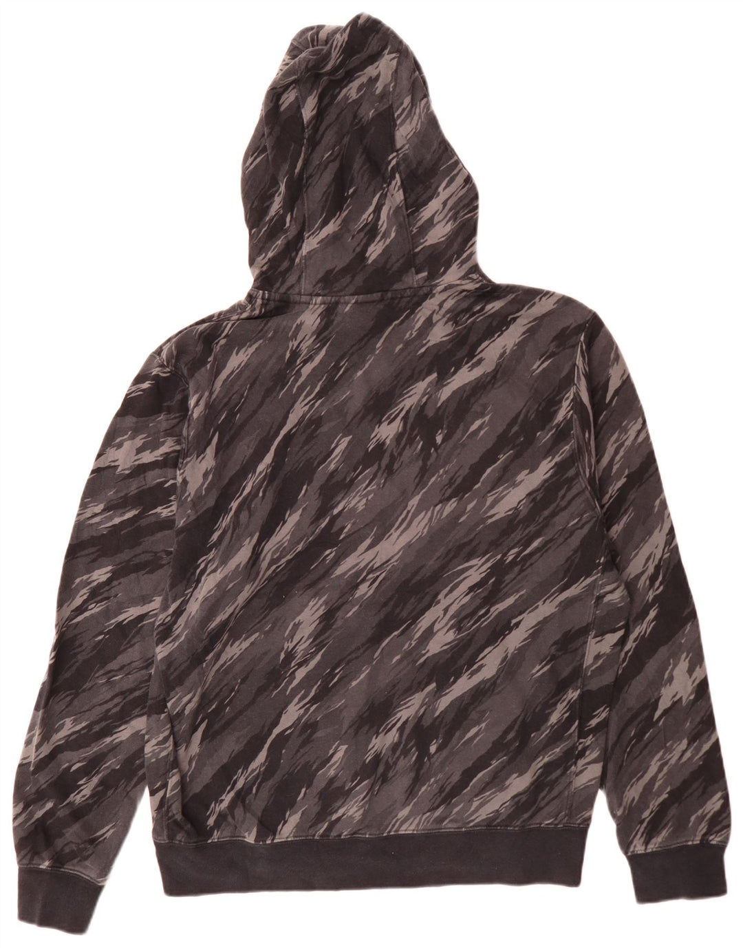 Felpa con cappuccio da uomo Nike in cotone mimetico grigio medio