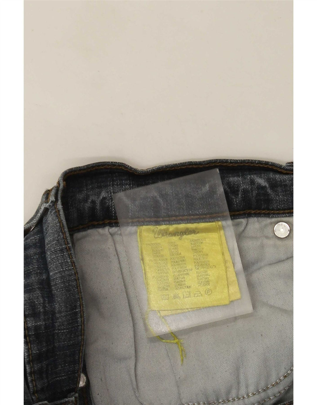 Jeans dritti elasticizzati Texas da uomo Wrangler W42 L29 cotone blu
