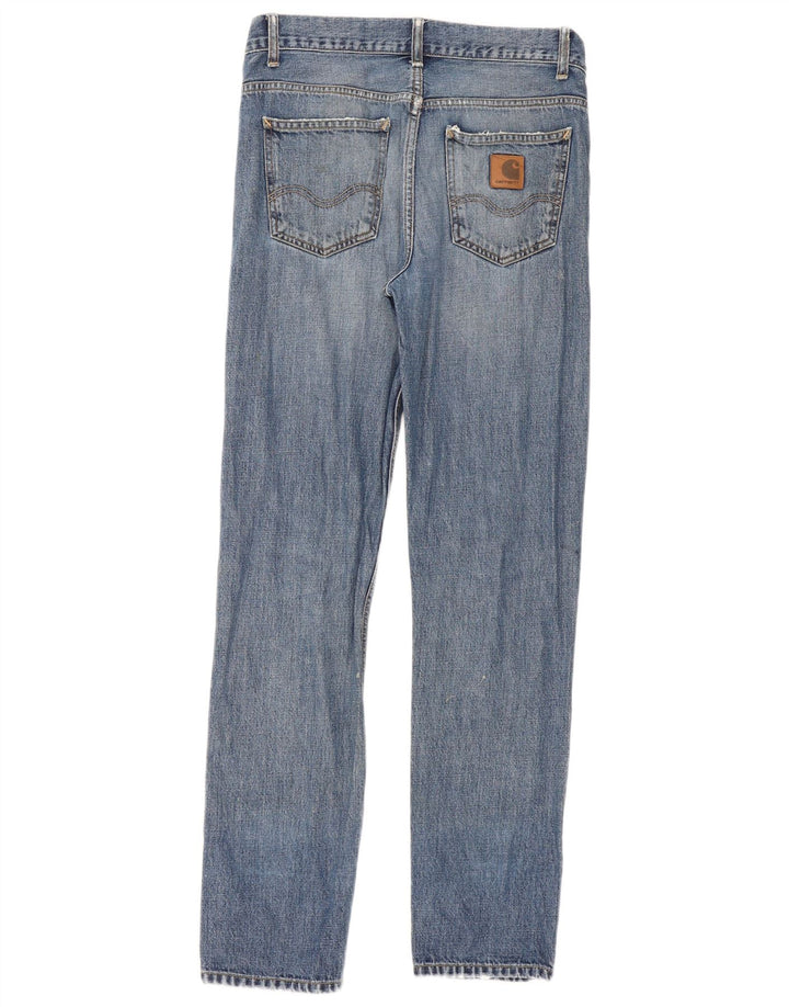 Jeans slim invecchiati Texas da donna Carhartt W30 L32 cotone blu
