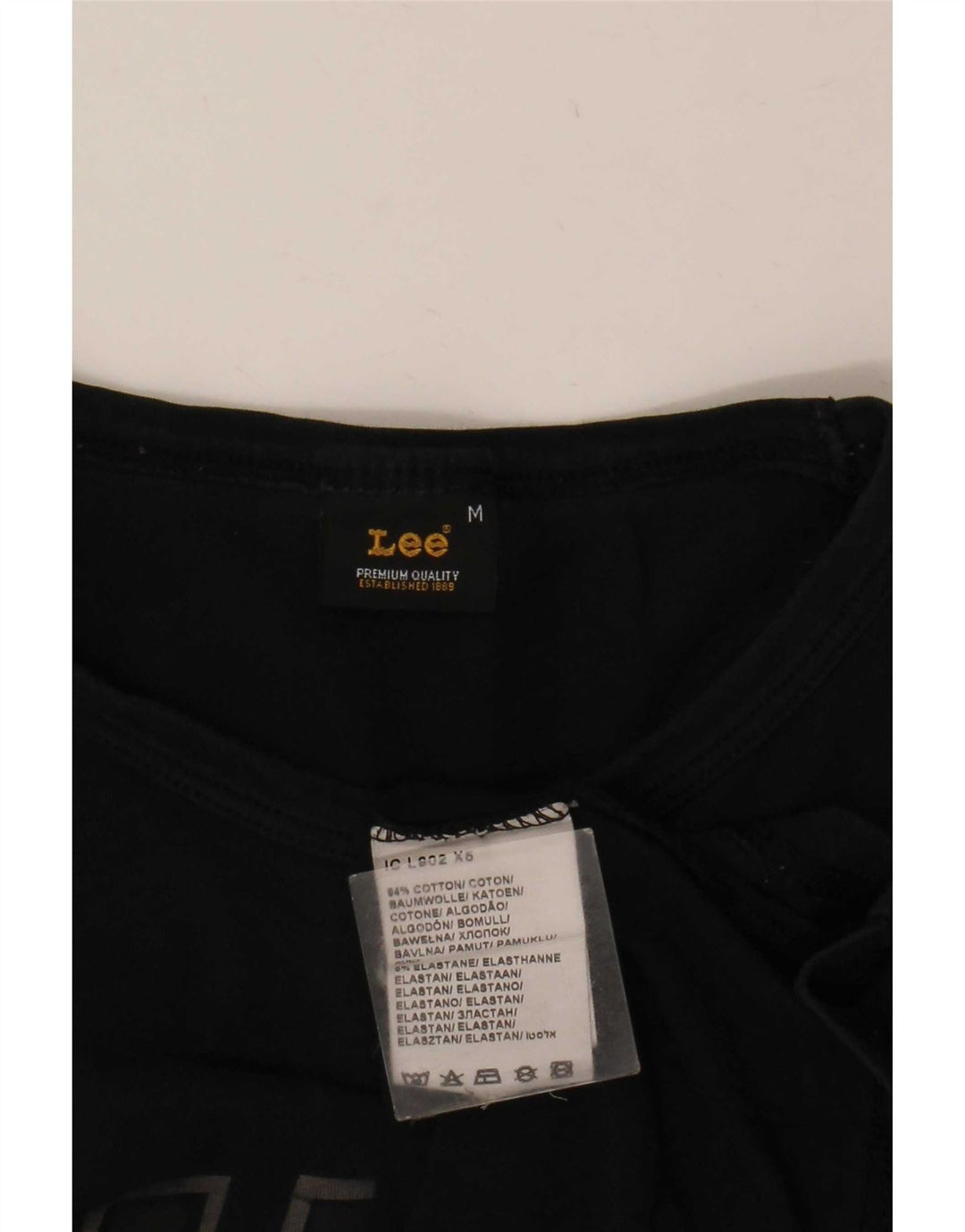 Lee Canottiera con grafica da uomo, cotone medio nero