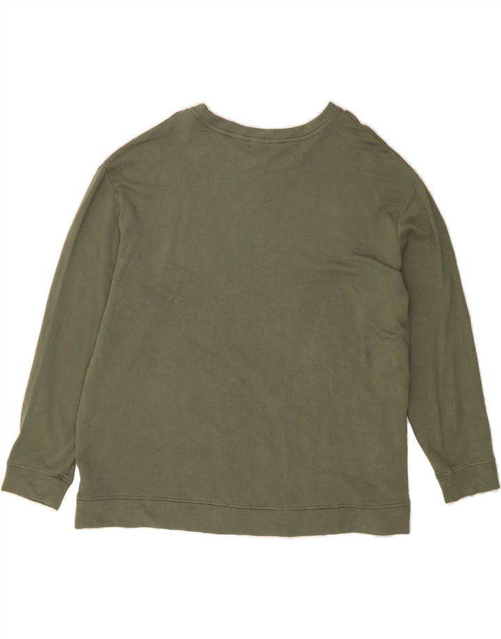 ORVIS Womens Sweatshirt Jumper UK 20 2XL Khaki Modal Vintage Orvis and Second-Hand Orvis from Messina Hembry 