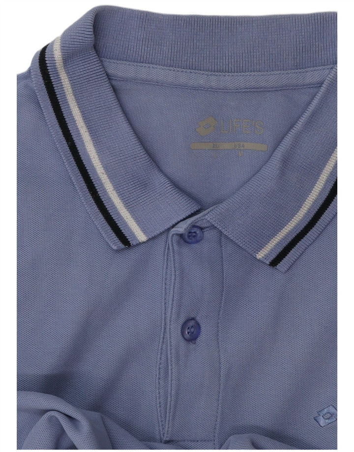 Polo da uomo Lotto grande blu