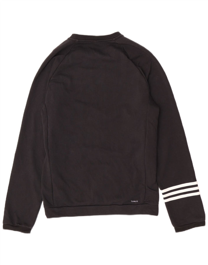 Felpa Adidas da uomo con vestibilità regolare, maglione medio, cotone nero