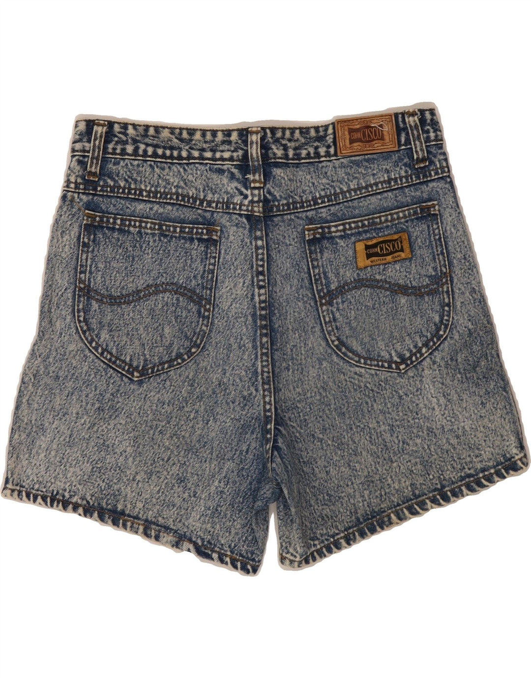 COHN CISCO Womens Denim Shorts W33 Large Blue Cotton Vintage Cohn Cisco and Second-Hand Cohn Cisco from Messina Hembry 