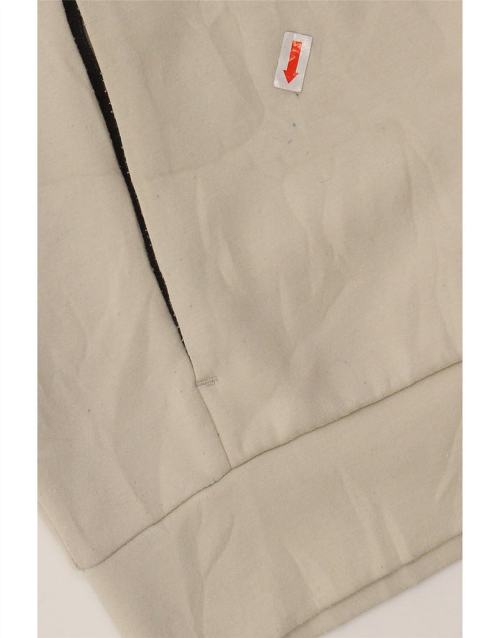 Maglione con cappuccio da uomo CHAMPION piccolo in cotone bianco sporco