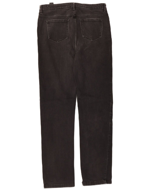 Jeans dritti da donna Marks & Spencer UK 14 Large W32 L31 Cotone nero