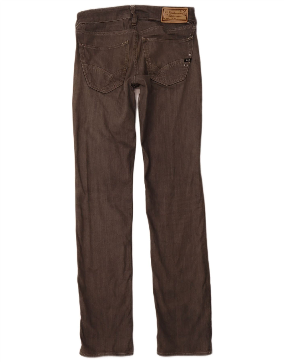 Jeans dritti slim da uomo GAS W31 L34 cotone grigio