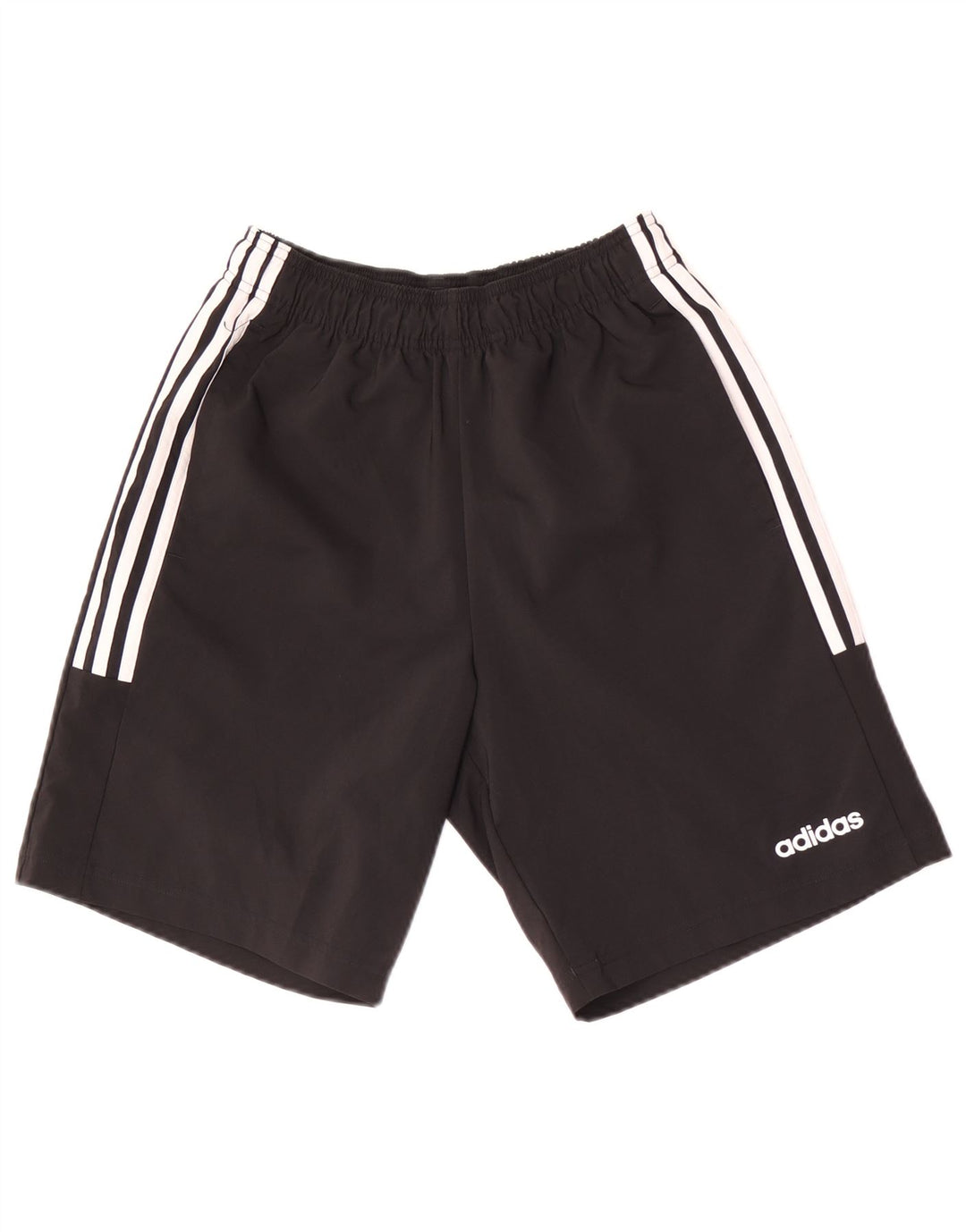 Pantaloncini sportivi Adidas da uomo piccoli in poliestere nero