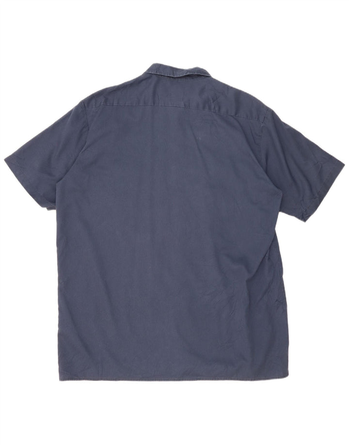 DICKIES Camicia a maniche corte alta da uomo 2XL Poliestere blu navy