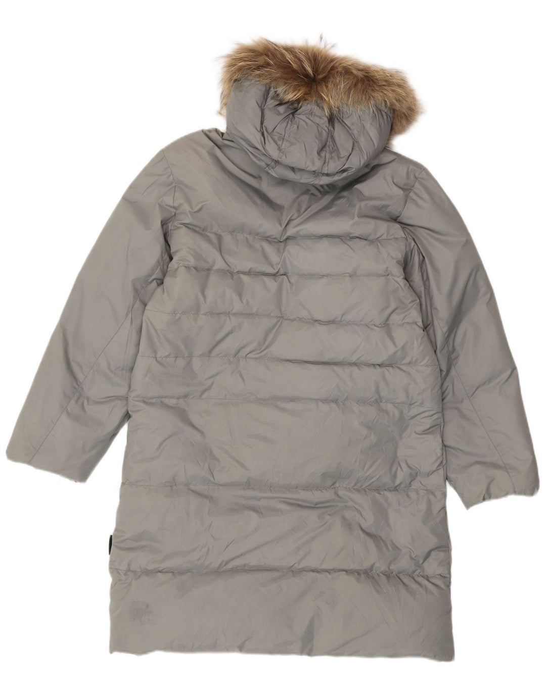 Cappotto imbottito con cappuccio da donna Sergio Tacchini UK 14 Poliammide grigio medio