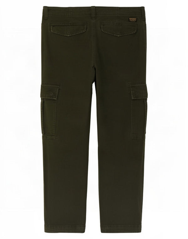 Pantaloni cargo slim da uomo Superdry W32 L30 cotone verde