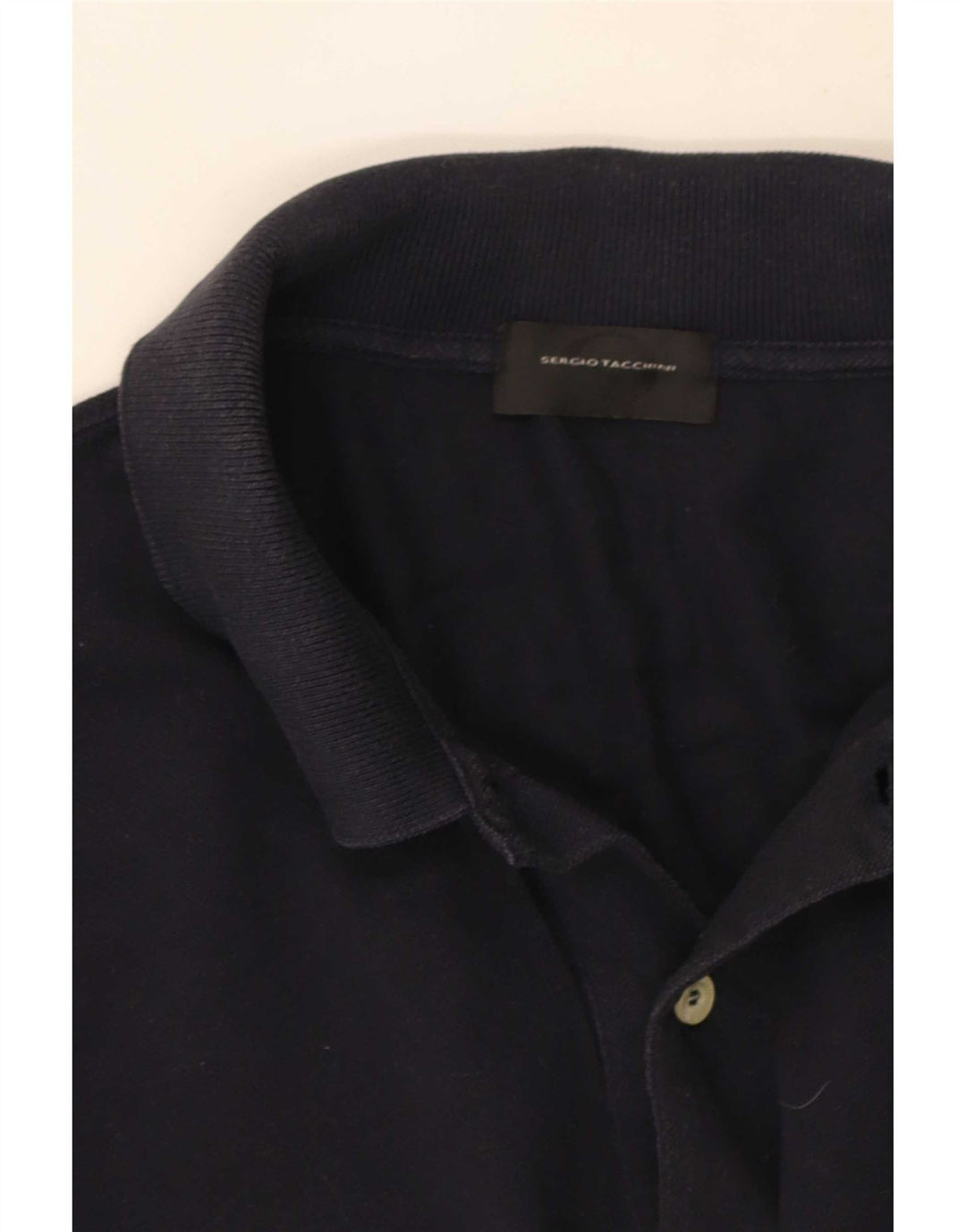 Polo da uomo a maniche lunghe Sergio Tacchini grande blu navy