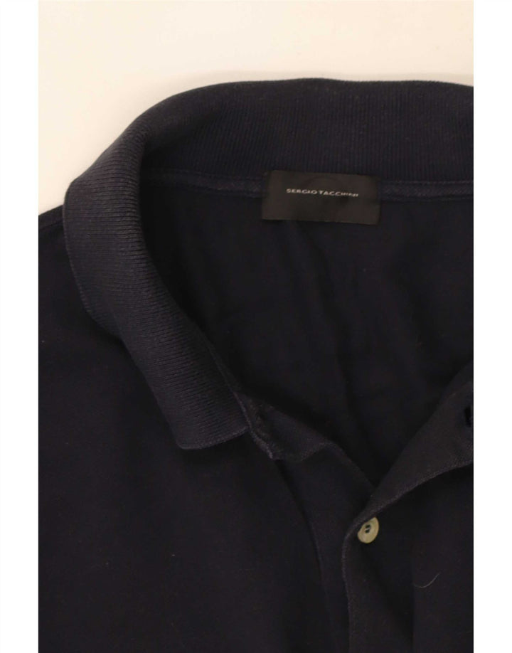 Polo da uomo a maniche lunghe Sergio Tacchini grande blu navy