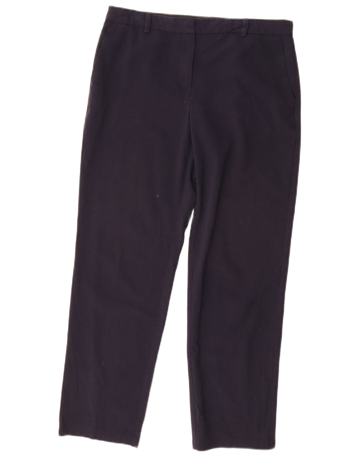 Pantaloni da abito da donna Marks & Spencer UK 12 medi W30 L28 Blu navy