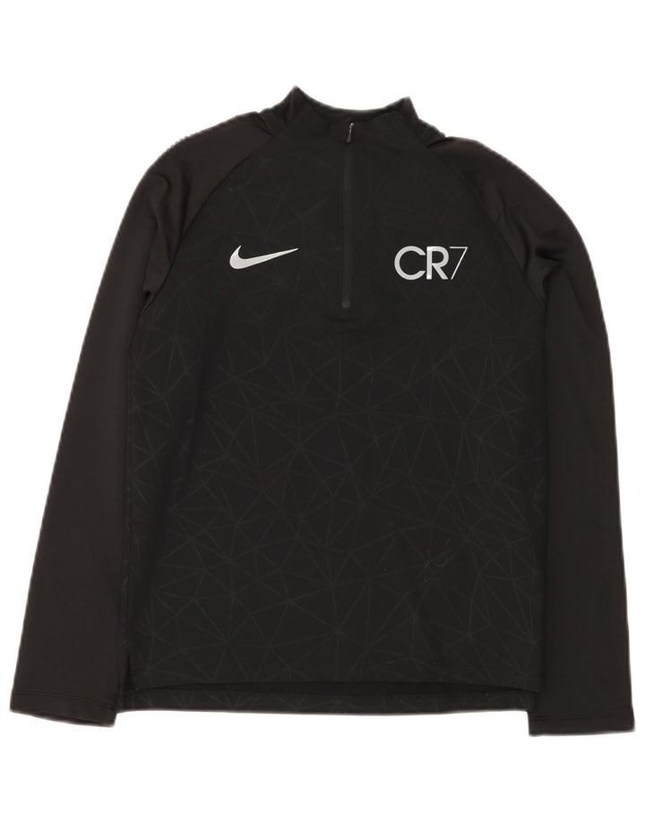 Top della tuta pullover con grafica Nike CR7 da ragazzo 10-11 anni, media, nera
