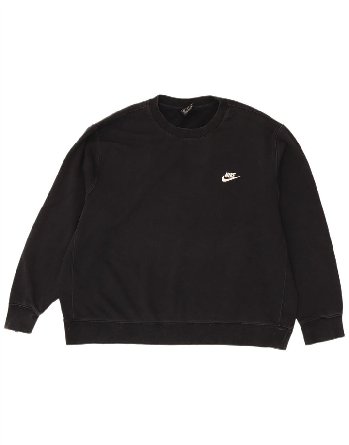 Felpa da uomo NIKE maglione 2XL cotone nero