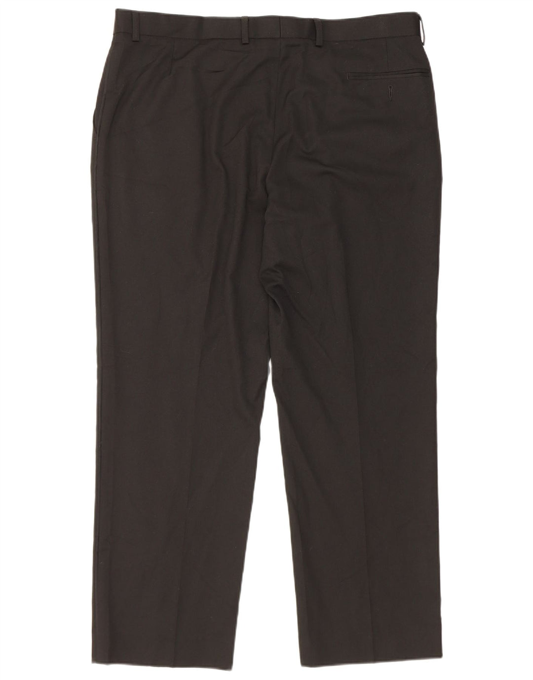 Pantaloni da abito dritti da uomo Marks & Spencer W38 L29 poliestere nero