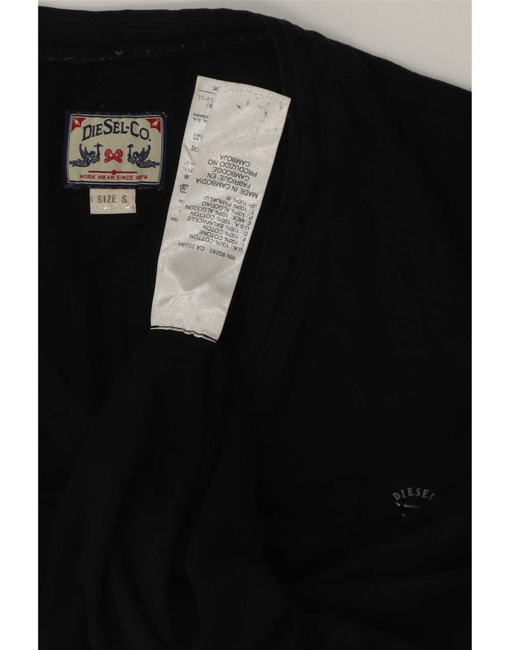 T-shirt uomo Diesel Top Small in cotone nero