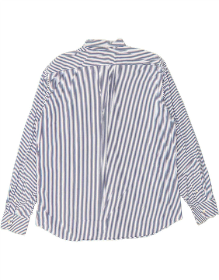 J. CREW Mens Slim Shirt 2XL Blue Striped Cotton Vintage J. Crew and Second-Hand J. Crew from Messina Hembry 