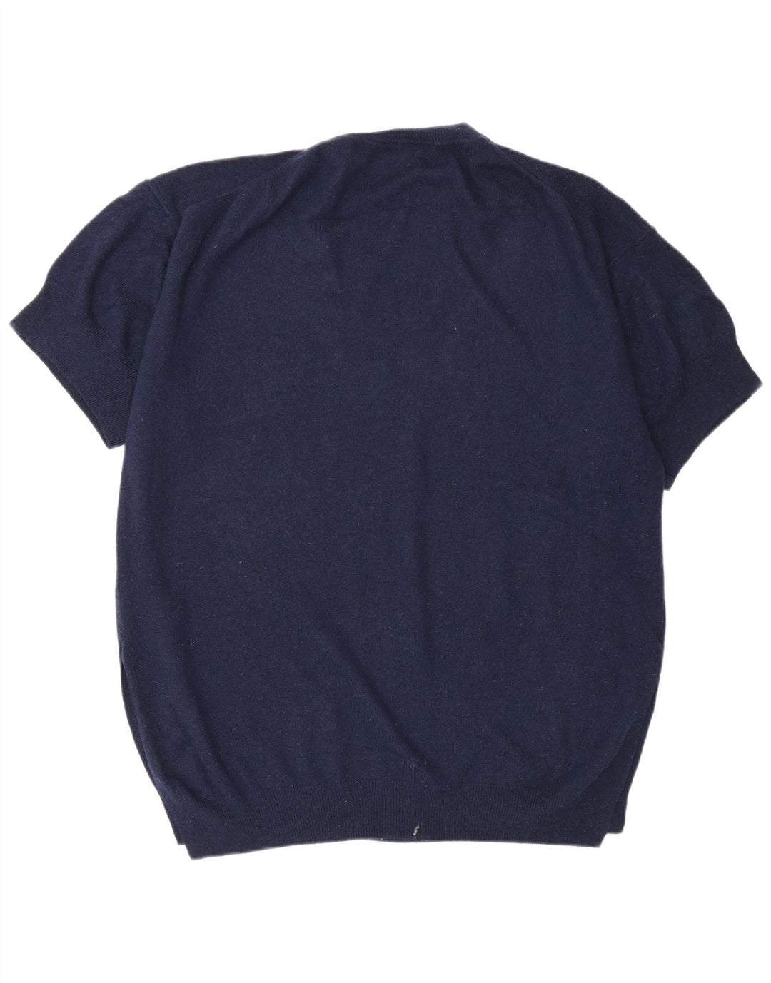 Boden Womens Short Sleeve V-Neck Jumper Sweater UK 14 Medium Navy Blue