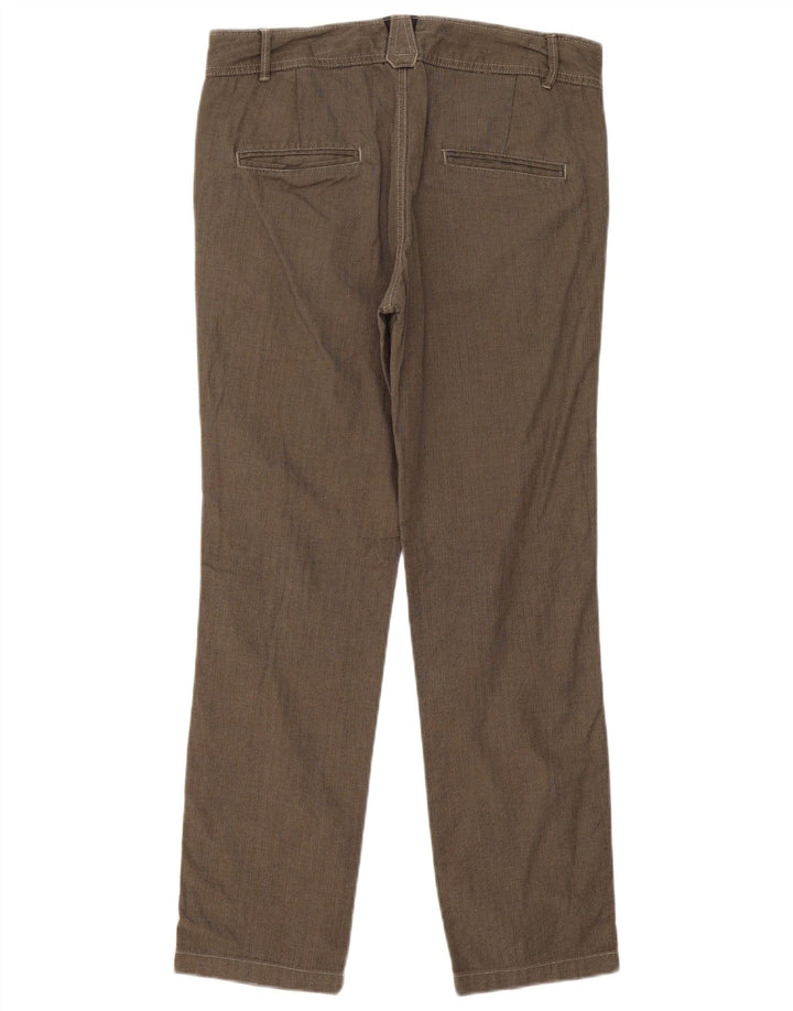Pantaloni chino dritti da uomo Zara EU 40 medi W31 L30 grigio a spina di pesce
